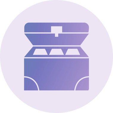 Madeni Para Sandığı. Web simgesi basit tasarım