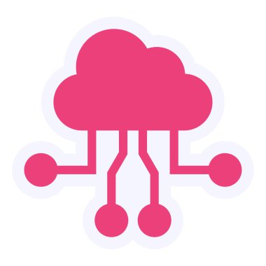 Bulut ağı. Basit resimleme