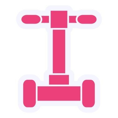 vector illustration of modern Segway icon
