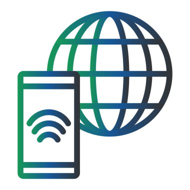 mobile phone icon, vector illustration. Internet 