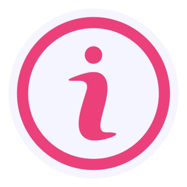 Bilgi. Web simgesi basit illüstrasyon 