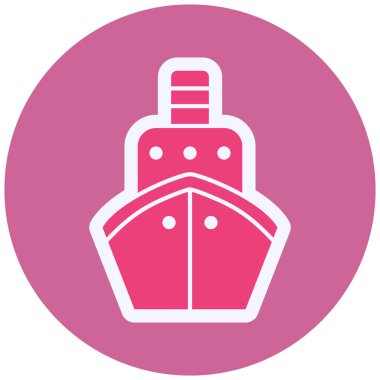 Web simge vektör çizim gemi