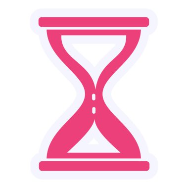 Kum saati. Web simgesi basit tasarım