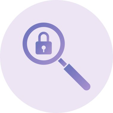 Güvenlik simgesinin vektör illüstrasyonu