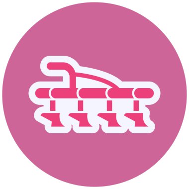 Pulluk Vektörü Kabartma Simgesi Tasarımı