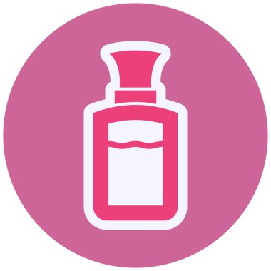 Parfüm web simgesi vektör illüstrasyonu