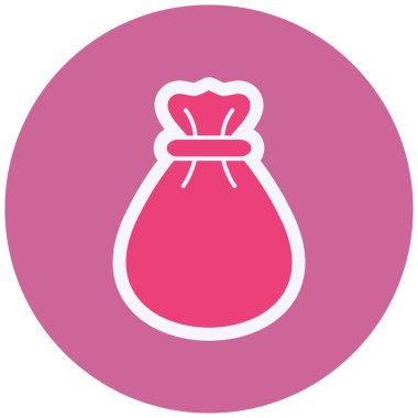money bag icon, web icon illustration