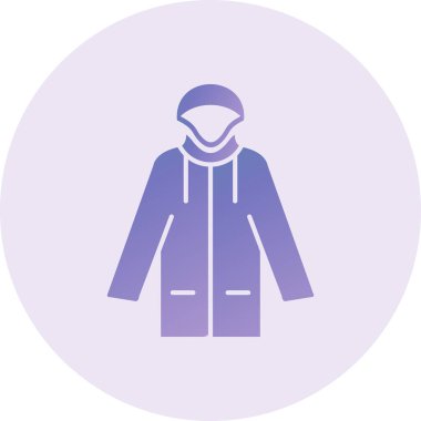 Coat web icon vector illustration