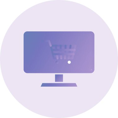 Alışveriş simgesinin vektör illüstrasyonu