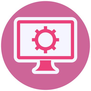 Ayarlar. Web simgesi basit illüstrasyon