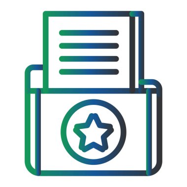 Dosya simgesinin vektör illüstrasyonu