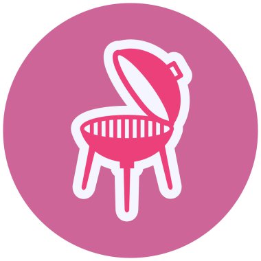 vector illustration of grill icon
