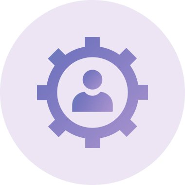 İdari işler. Web simgesi basit illüstrasyon