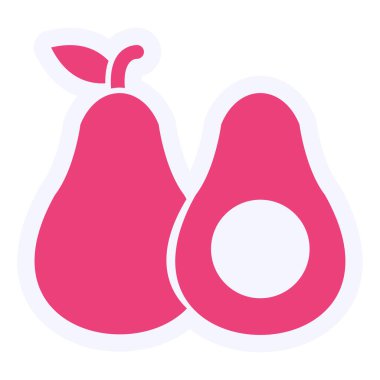 Avokado Vektör Sembol Tasarımı