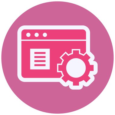 Pencere Vektörü Şekil Simgesi Tasarımı