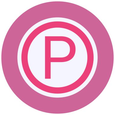 Parking Sign icon, simple web illustration 