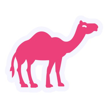 Camel web icon vector illustration