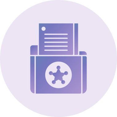 Dosya simgesinin vektör illüstrasyonu