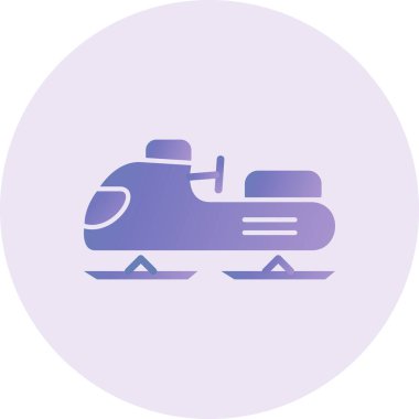 Aerosani web icoin vector illustration