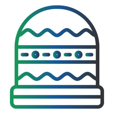 winter hat, web icon simple illustration