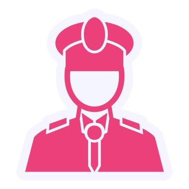 Captain  web icon vector illustration