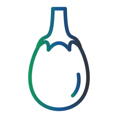 Patlıcan. Web simgesi basit illüstrasyon