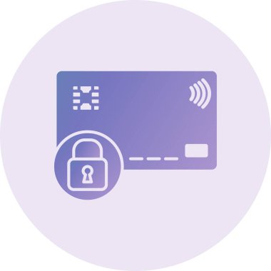 Kredi kartı vektör simgesi modern basit illüstrasyon 