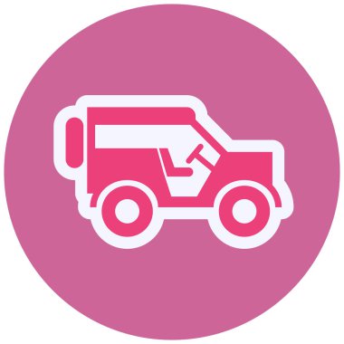 - Araba. Web simgesi basit illüstrasyon