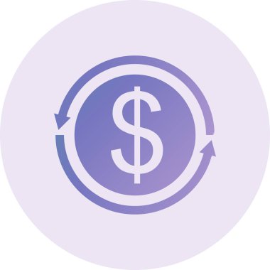 dollar sign icon vector illustration. Money Flow