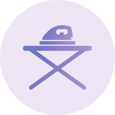 Iron Table web icon vector illustration