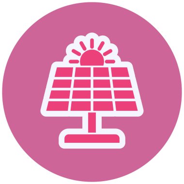 solar energy vector line icon