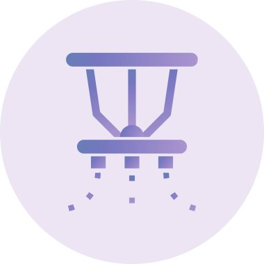 Fıskiye Vektörü Şekil Simgesi Tasarımı 