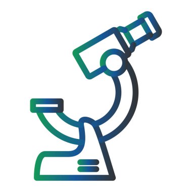 Mikroskop. Web simgesi basit illüstrasyon