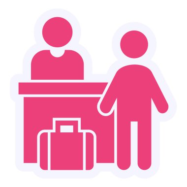 Simge, vektör illüstrasyonunu kontrol et