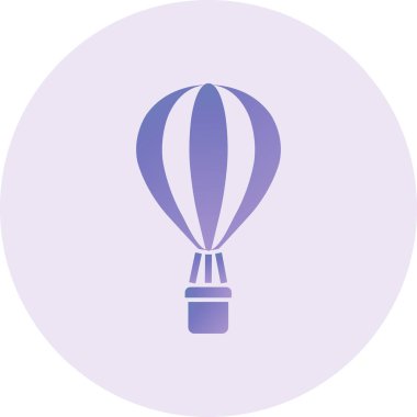 Air Balloon web icon vector illustration