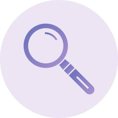 magnifying glass, web icon simple illustration