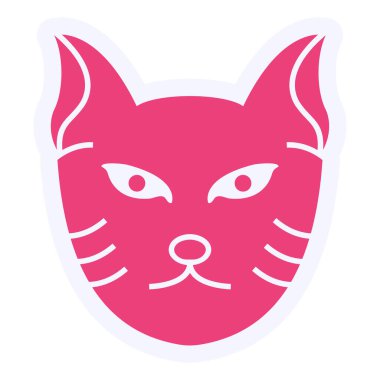 Cat web icon vector illustration