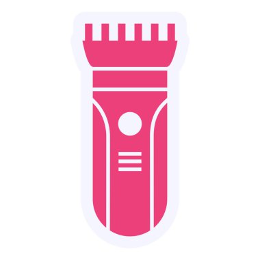 Saç Kırpıcı Vektör Kabartma Simgesi Tasarımı 