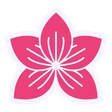 simple web illustration of Orchid flower