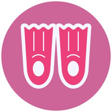 Fins  web icon vector illustration