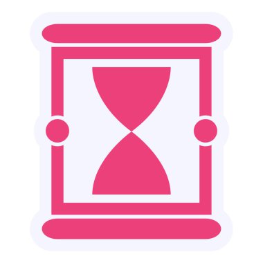 Kum saati. Web simgesi basit tasarım