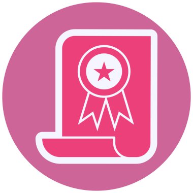 award icon vector illustration. Diploma 