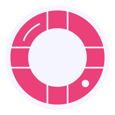 Lifebuoy ağ simgesi vektör çizimi