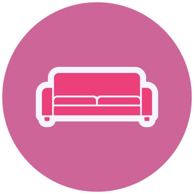 kanepe ikonu vektör illüstrasyonu 