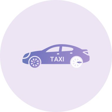 Taxi web icon vector illustration