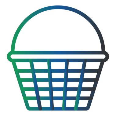 shopping basket icon, simple illustration