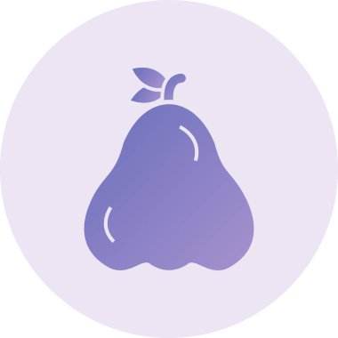 Rose Apple Vector lyph Icon Design