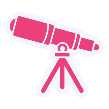 Teleskop. Web simgesi basit tasarım