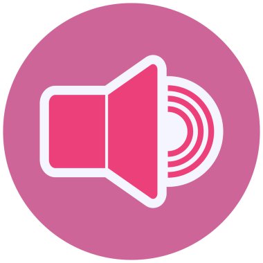 Hoparlör simgesinin vektör illüstrasyonu