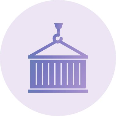 Modern b 'nin vektör çizimi kargo simgesinden yoksun